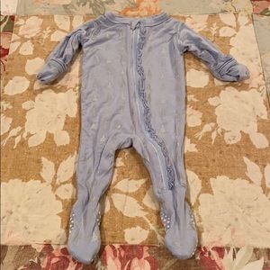 Kickee Pants ruffle zipper footie